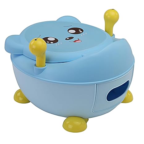 LuvLap Tedclub Baby Potty Training Seat, with handles (Blue)