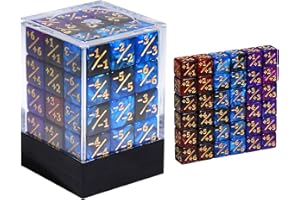 FIGURESLAB 36PCS 12mm MTG Life Counters Dice Set with Box, Small MTG Tokens Loyalty 6 Sided Mini Dice Set, Compatible with TCG CCG Magic Card Gaming Accessories
