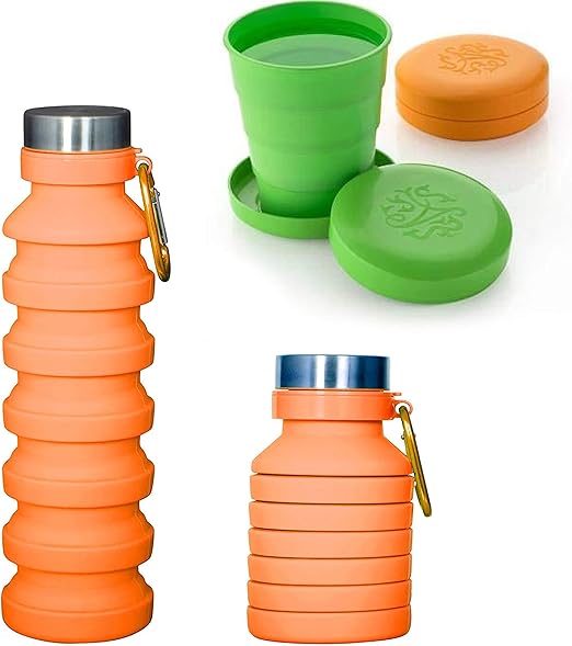 Geetalaxmi Silicone Expandable and Foldable Light Weight Water Bottle; Silicon Portable Leak