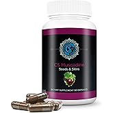 Common Sense Wellness Worldwide Commonsense Pure Muscadine Grape Seed and Skin Extract Capsules - Powerful Antioxidants for Heart Health and Boosting Your Immune System - 90 Capsules.