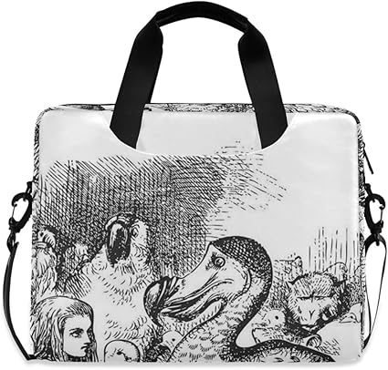 Amazon Geevosun 15 6インチ パソコン スリーブ バッグ ドードー動物の冒険と不思議の国のアリスビッグバードスケッチ子供テーマ ノートパソコン ケース Pcバッグ ラップトップ 通勤 通学 ビジネス ショルダーバッグ Pcケース 多機能 手提げカバン Geevosun Pc