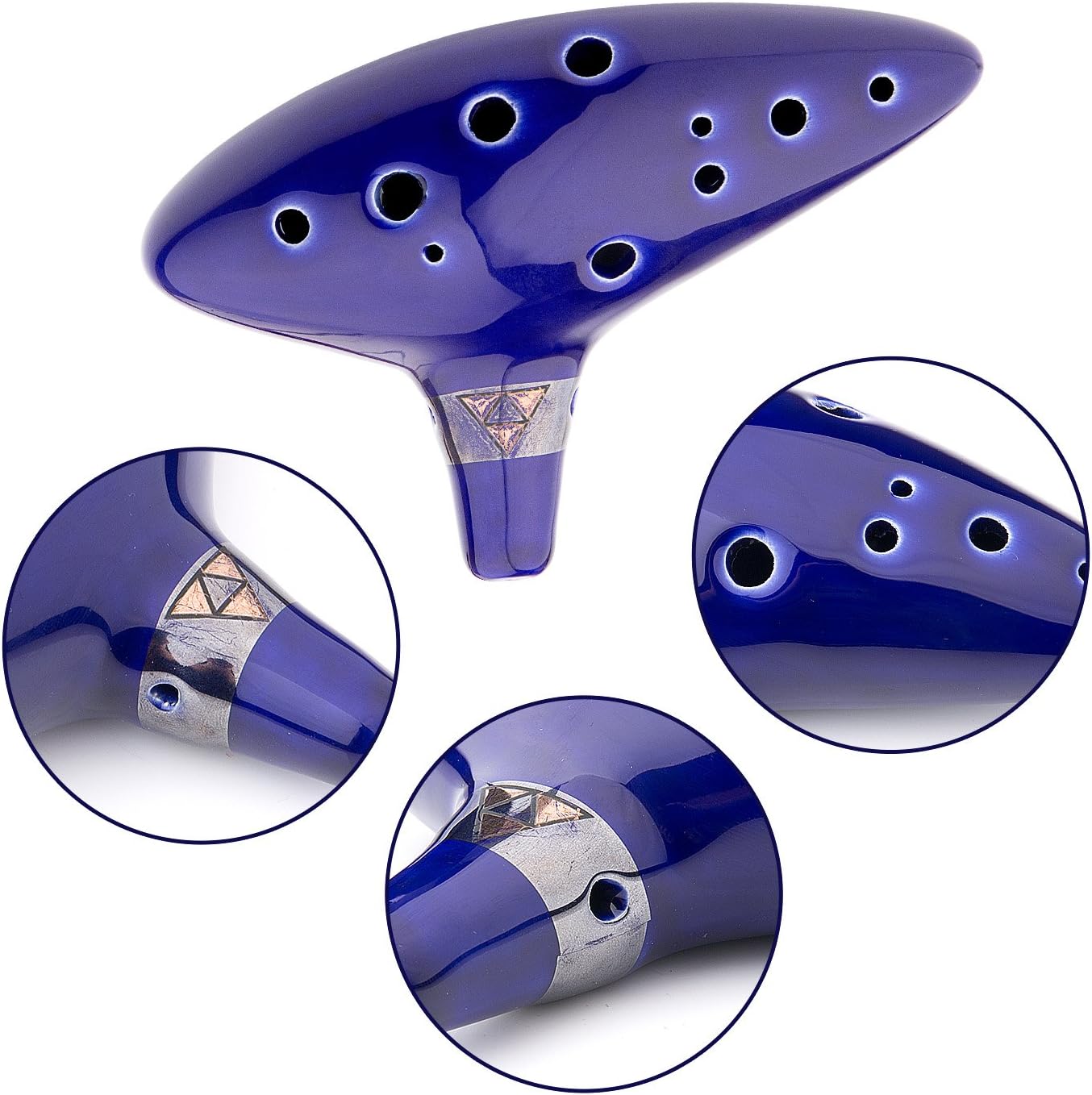 Czemo Legend of Zelda Ocarina 12 hole alto c with Display Stand, Protective Bag, Neck String and Music Sheet - Image 5
