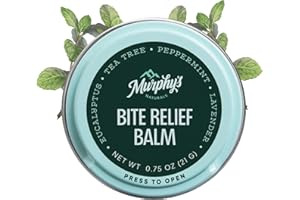MURPHY'S NATURALS Murphy’s Naturals Insect Bite Relief Balm, Travel-Friendly, Soothes Bug Bites with Plant-Based Oil, Fast-Acting, Easy Application, 0.75oz