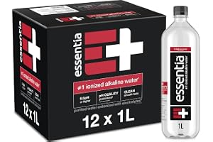 Essentia Ionized Alkaline Water, 9.5+ pH, 99.9% Pure, 12 x 1L | 99.9% pure ionized alkaline water with a 9.5+ pH until opened