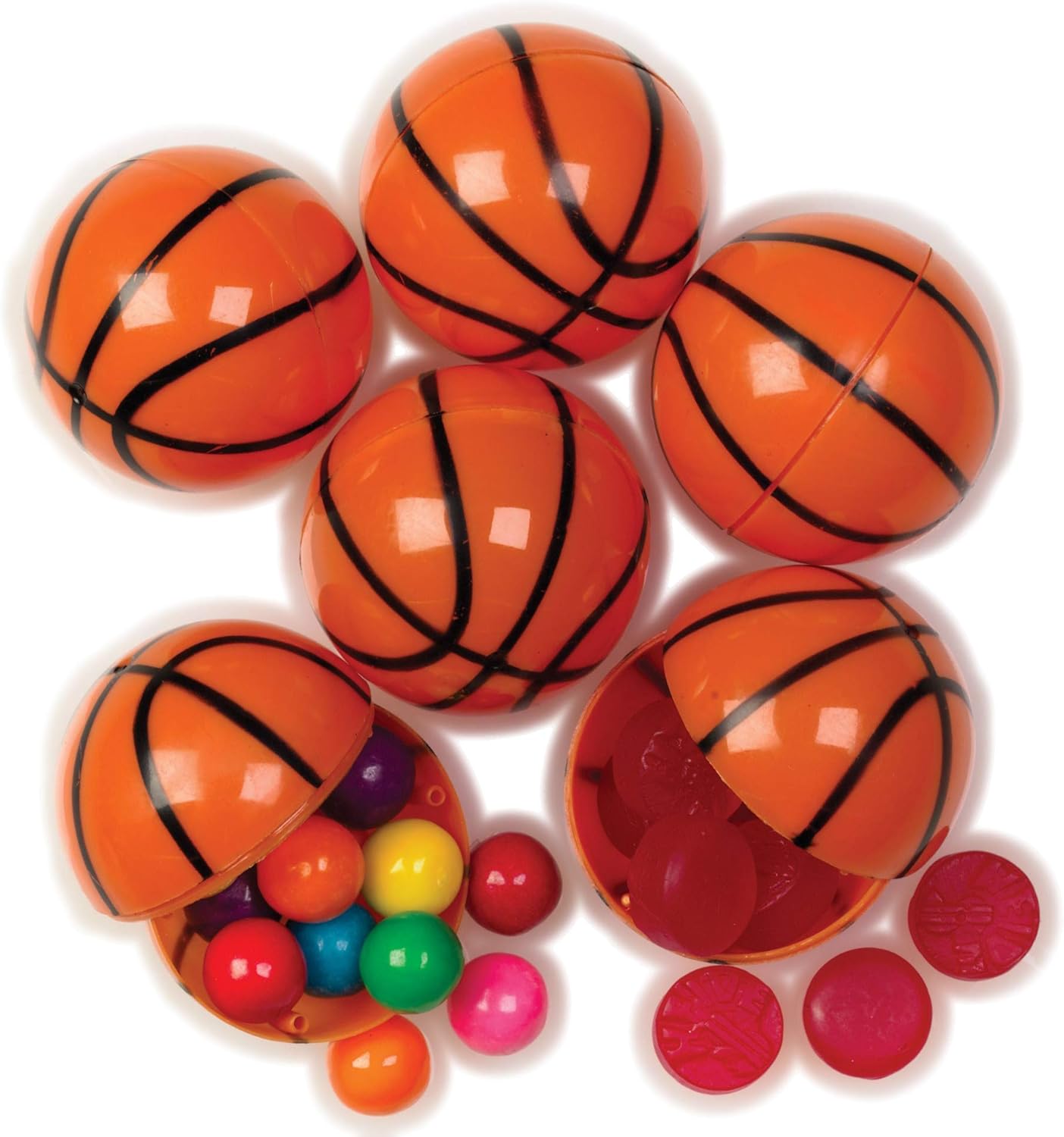 Basketball Sports Ball Candy Container 8 Pack Health