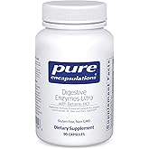 Pure Encapsulations Digestive Enzymes Ultra with Betaine HCl, 90 Capsules | Vegetarian Digestive Enzyme Supplement to Support Protein, Carb, Fiber, and Dairy Digestion*