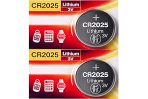 CR2025 Batteries, Long Lasting 3V Lithium Coin Cell 2025 Replacement Battery for Car Key Fobs, Watches, Remote Controls, Calc
