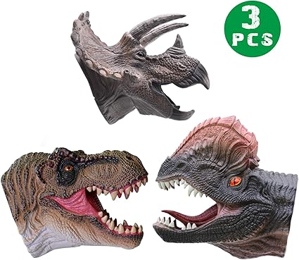 realistic dinosaur hand puppet