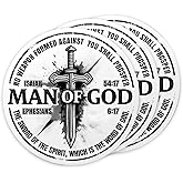 3Pcs Man of God Stickers Cross Nails Jesus is King of Kings Vinyl Stickers Christian Faith Stickers for Water Bottle Laptop Phone Case Tumbler Skateboard Bible Journaling Christian Decal