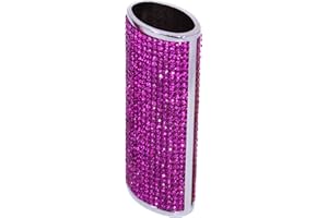 DESIGNS ABLAZE Bling Bedazzled Crystal Rhinestone Lighter Case Cover Sleeve (Magenta)