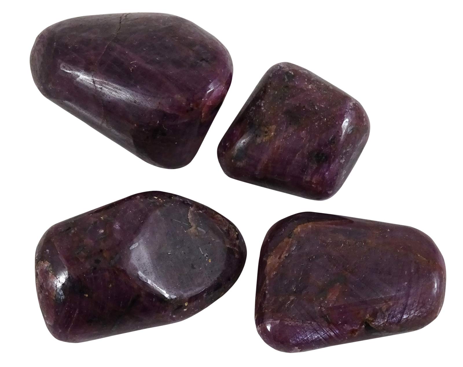 Harmonize Ruby Tumbled Assorted Size Natural Reiki Healing Stones- 4 Pieces