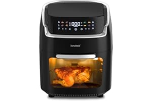 Innoteck 12.7QT Digital Air Fryer Oven - One Touch Controls - Air Fry, Roast, Dehydrate, Bake, Reheat - 8 Functions - Oil Les