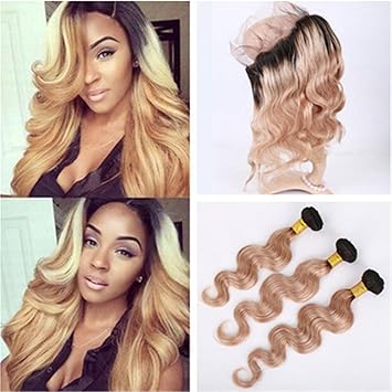 Ombre bundles with 360 frontal Clearance