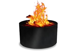FEBTECH Fire Rings for Outdoors Heavy Duty – Fire Pit Ring 60" – Fire Pit Insert Round DIY fire Pit Liner - Above or In-Ground Fire Ring for Outdoor Camping, Garden