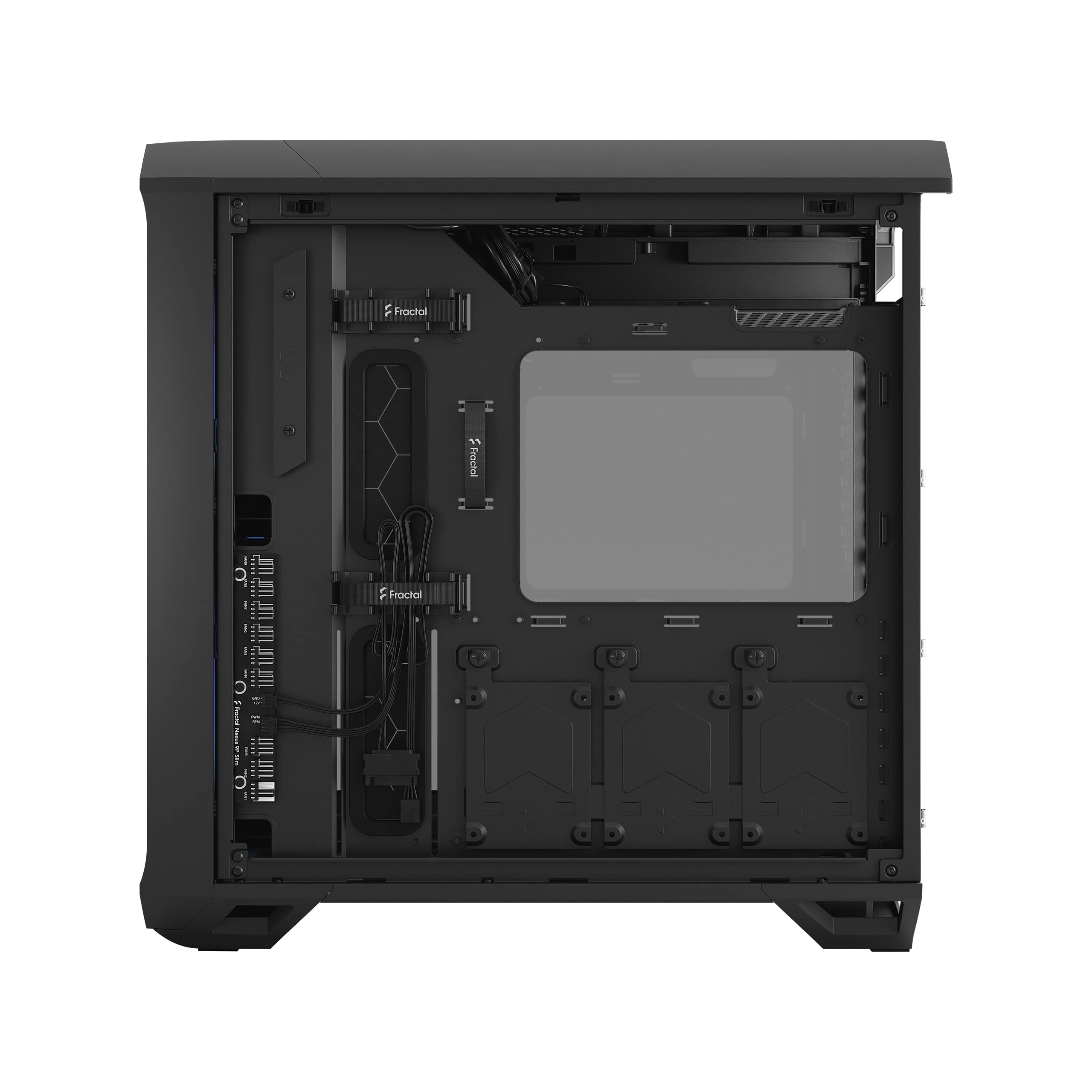 Fractal Design Torrent Compact RGB Black - Light Tint Tempered Glass Side Panels - Open Grille for Maximum air Intake - Two 180mm RGB PWM Fans Included - Type C - ATX Airflow Mid Tower PC Gaming Case