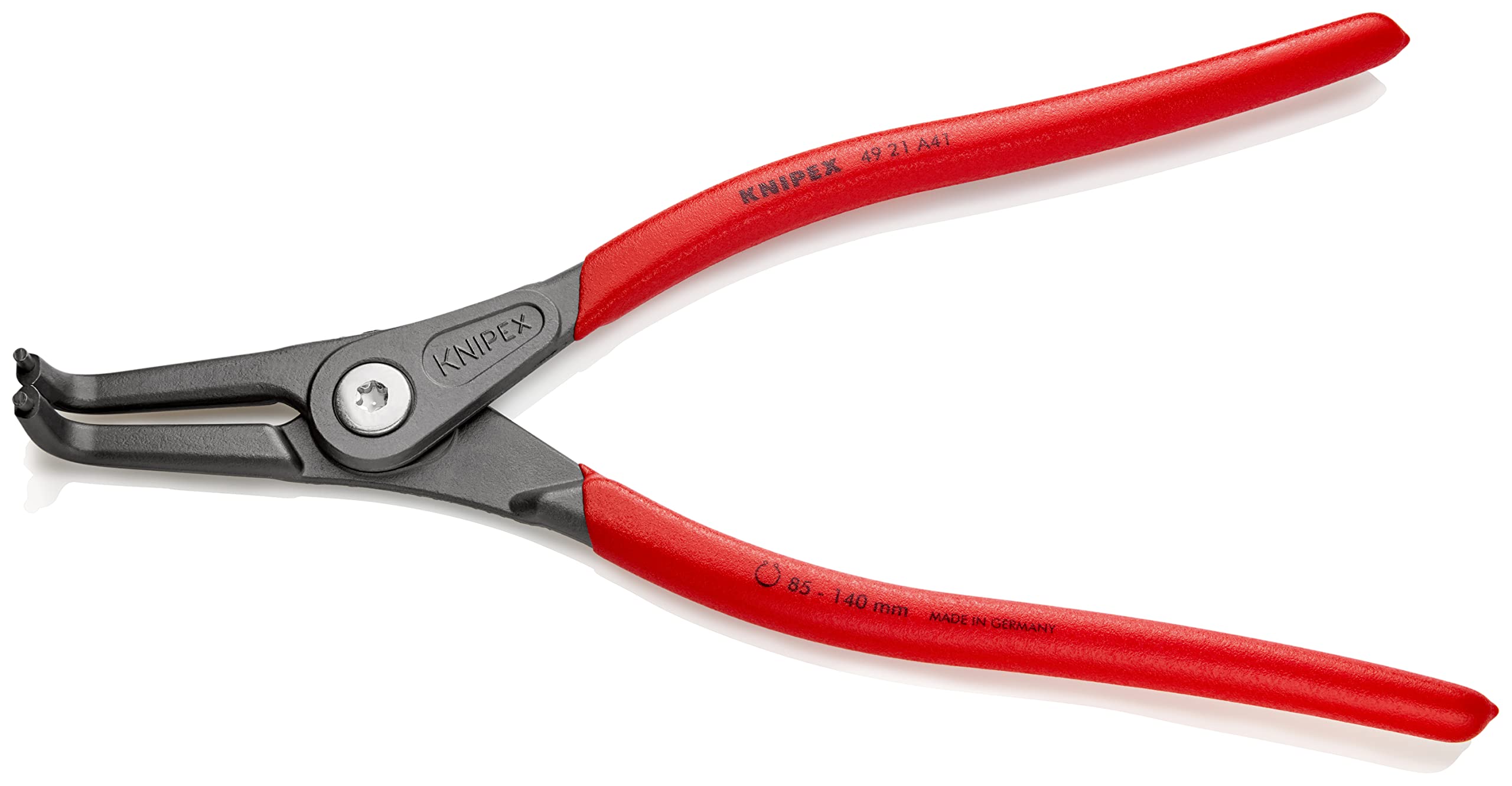 KNIPEX Precision Circlip Pliers for External Circlips on Shafts Self-Service Card with Non-Slip Plastic Coating 305 mm, 49 21 A41 SB