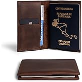 Hide & Drink, Passport Case With Credit Card Slot, Bills Holder, Traveler Essentials, Full Grain Leather, Handmade (Bourbon Brown)