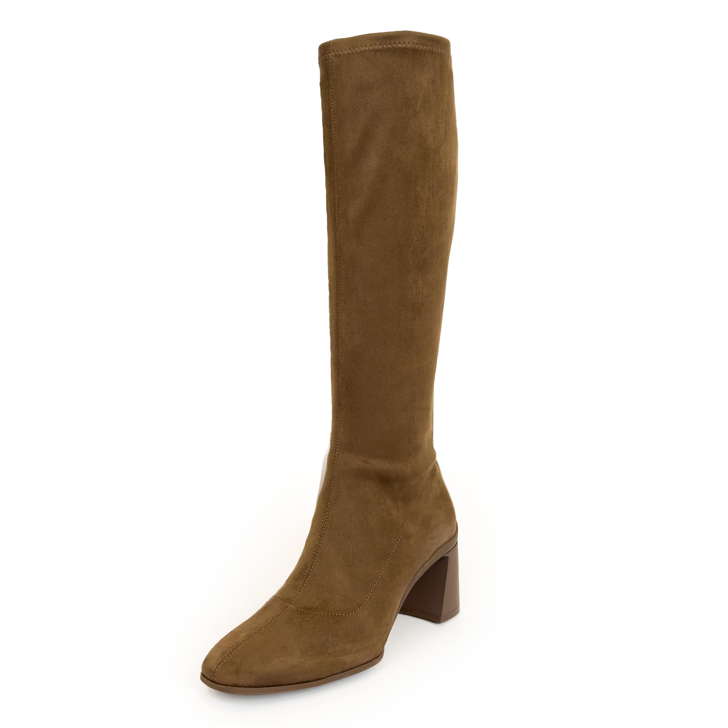 Aerosoles CENTOLA Knee High Boot, Fango Stretch Faux Suede, 5M