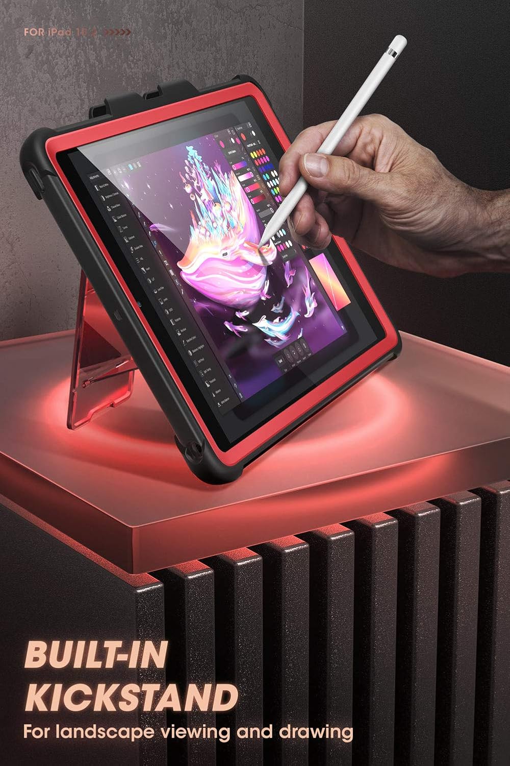 Custodia Mumba Ops Per IPad 9a/8a/7a Gen 10.2'' - Antiurto Con Protezione Schermo Integrata - Guscio Posteriore