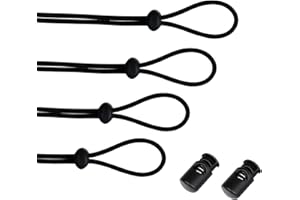 Leshang Swimming Goggles Bungee Cord Straps Kit (4 Pack) Adjustable Bungee Cord Replacement Kit for Swim Goggles