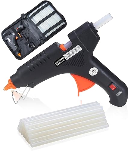 Genround Glue Gun 100w Hot Glue Gun With Glue Gun Sticks 30pcs And Carry Case Glue Gun Full Site Hot Glue For Gun Industrial Hot Glue Gun For Diy