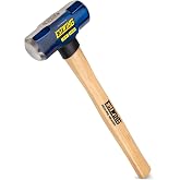 Estwing 4-Pound Hard Face Sledge Hammer - 16-Inch Hickory Handle, Ergonomic Grip, Durable Construction for Demolition &amp; Stake Driving