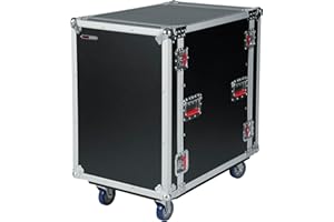 Gator Cases G-TOUR Series Deep Audio Road Rack with Heavy-Duty Casters and Tour Grade Hardware, 24" Rackable Depth, 16U (G-TOUR 16U CAST)