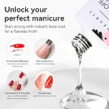 Makartt Peelable Base Coat 15ML Clear Gel Nail Coat with 2 Wooden Sticks view 2