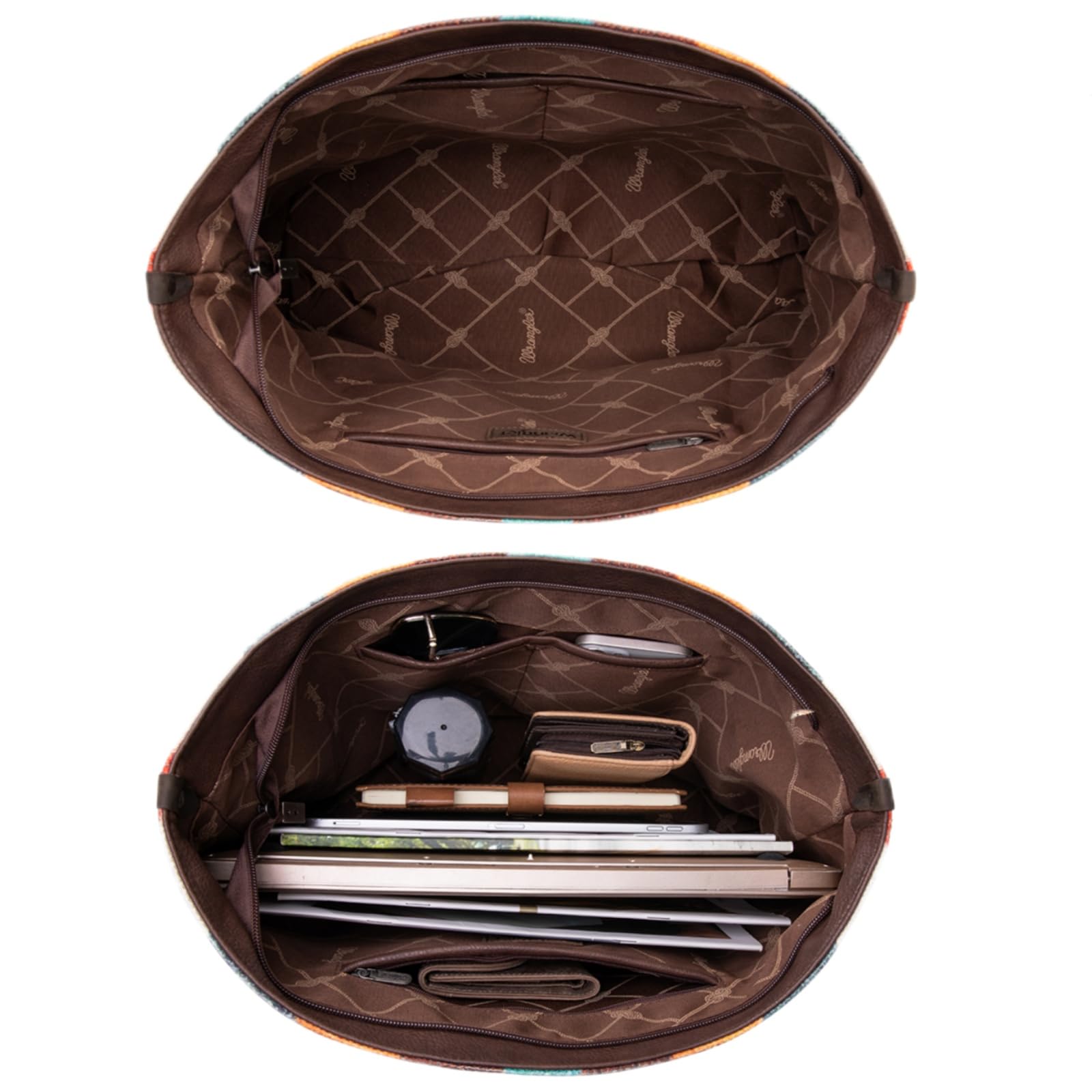 Montana West Wrangler Tote Bag for Women Canvas Shoulder Handbag Aztec Purse