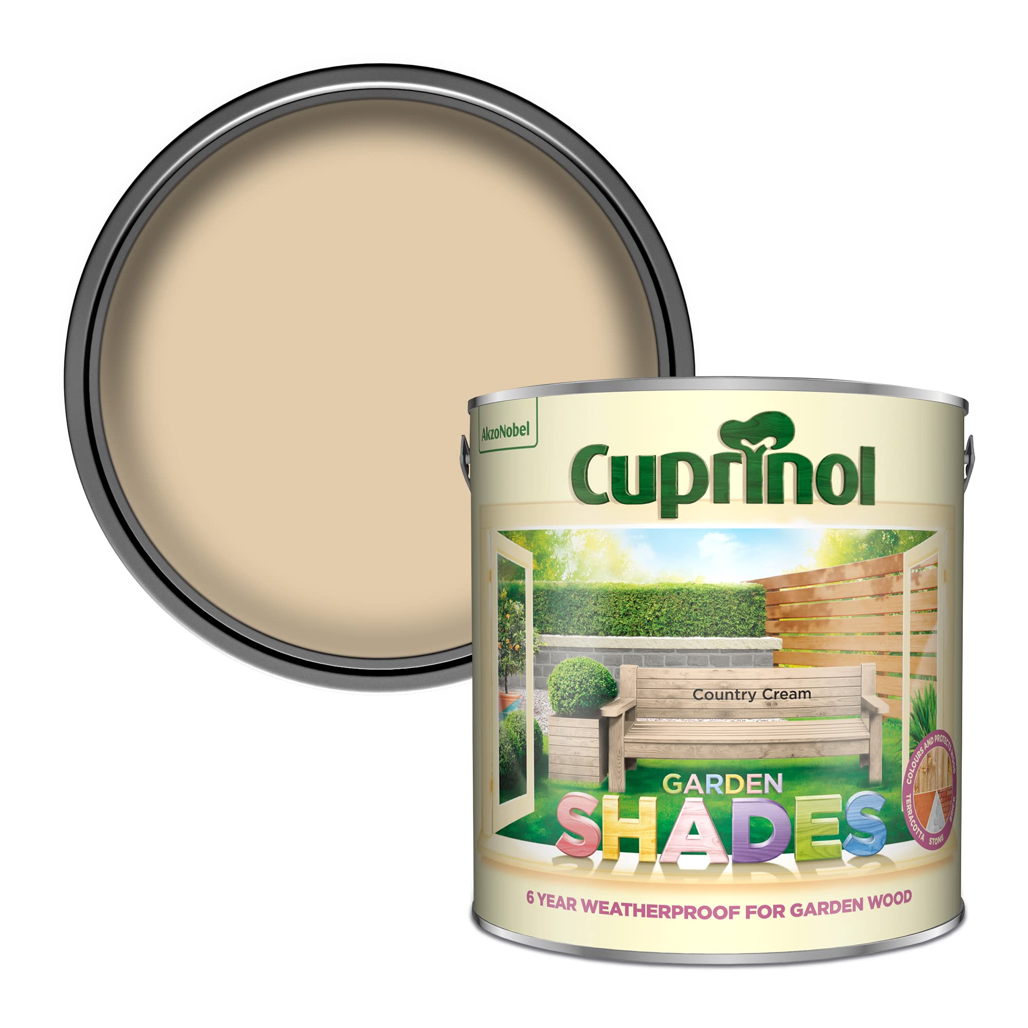 Cuprinol Garden Shades - Country Cream (2.5 Litres)