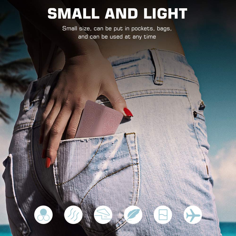 7 Pack Portable Travel Bottles Set,Refillable Cosmetic Containers Travel Containers,Leakproof Silicone Refillable,Squeezable Travel Containers for Cosmetic Shampoo Lotion Soap (2.4oz)