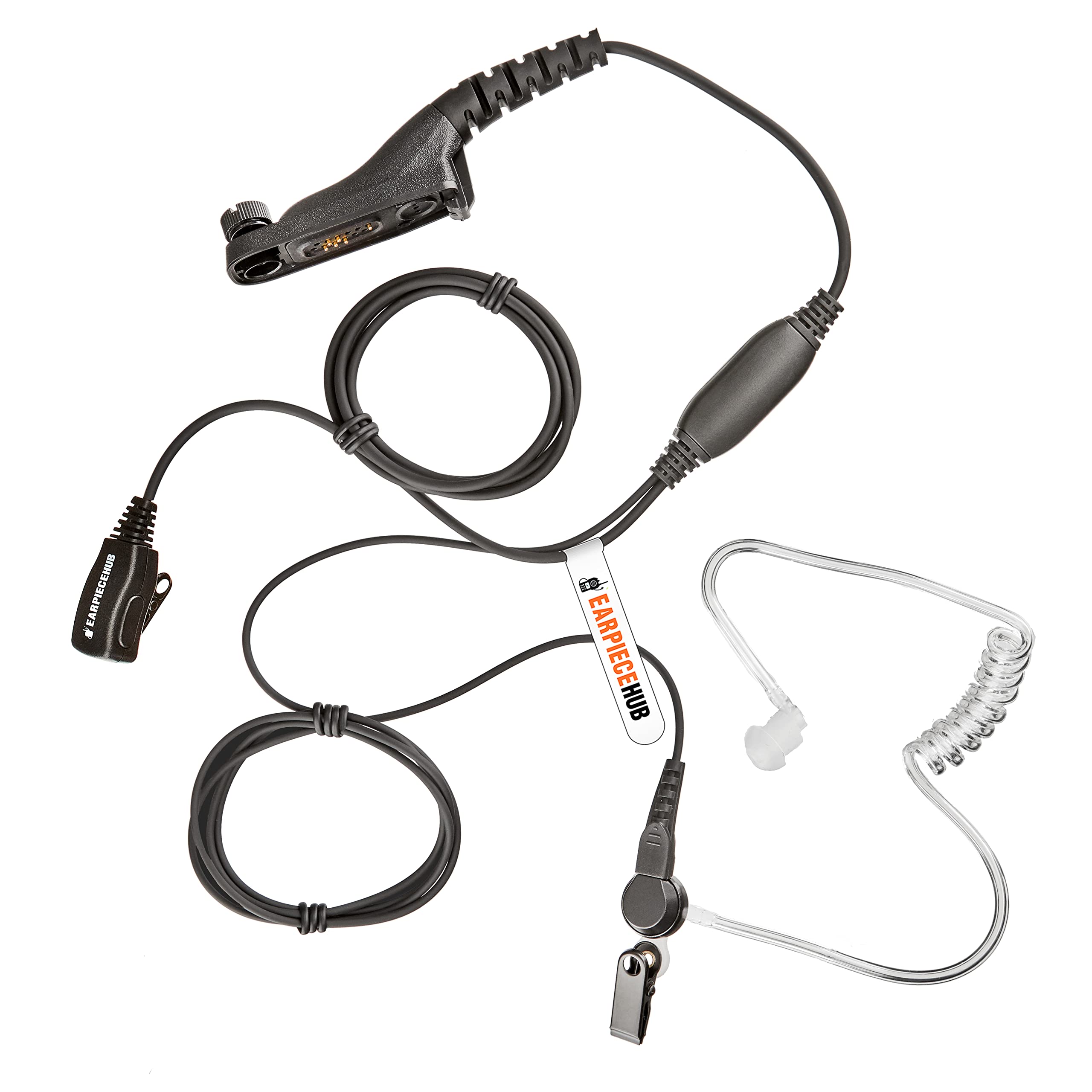 Compatible with Motorola Multi Pin MotoTRBO Radio DP3400, DP3401, DP3600, DP3601, DP4400, DP4401, DP4600, DP4601, DP4800, DP4801 Digital Radio Covert Earpiece Headset 2 way Radio