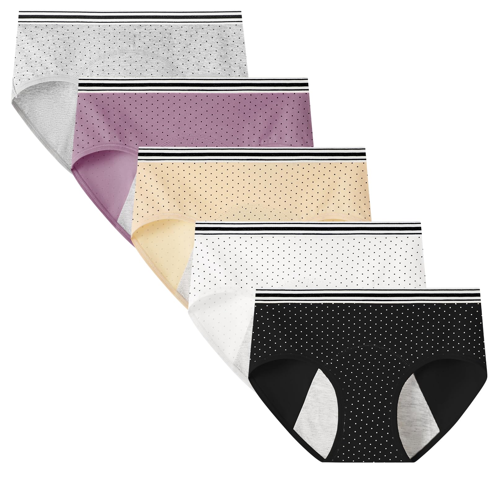 Anntry Big Girl's Protective Cotton Menstrual Period Panties Teens Breathable Leakproof Briefs Women Postpartum Underwear(Must Wear with Pad or Tampon)