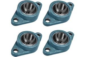 KOB 4 Pcs UCFL 208-24 Self-align 2 Bolt Flange Pillow Block Bearing 1 1/2 inch
