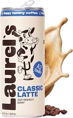 Laurels Coffee Classic Vanilla Latte Ready to Drink, Canned Iced Coffee Beverage with Organic A2 Milk, Smooth Vanilla Flavor,