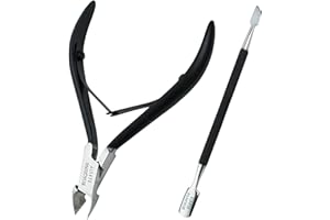 BOXGROVE BEAUTY Professional Cuticle Cutter & Pusher Trimmer Manicure Tools with Double Spring– Perfect Nail Care Tool for Manicure & Pedicure Beauty at Home/Spa/Saloon