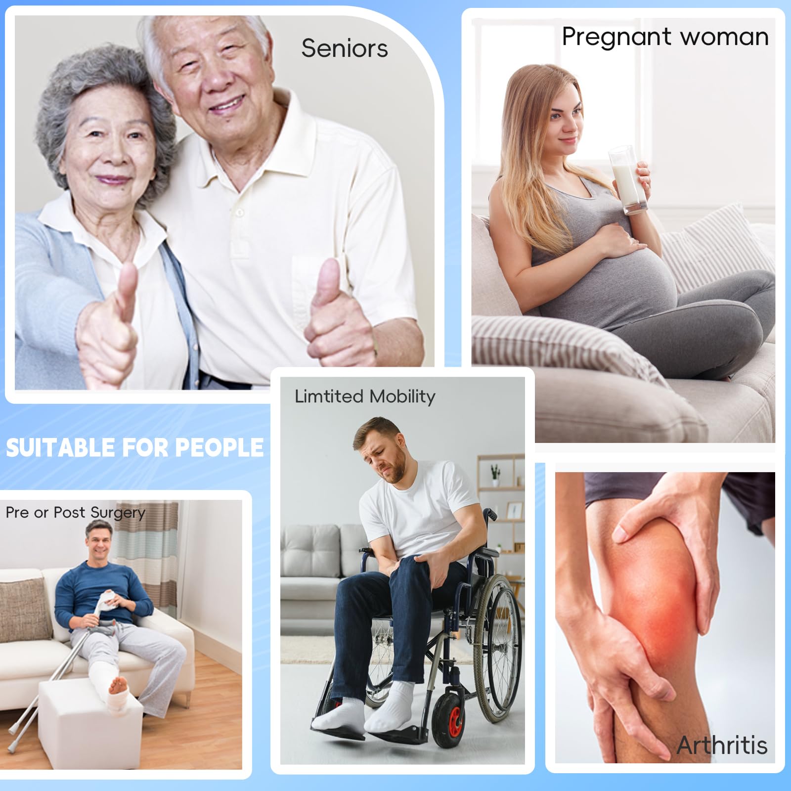 42 Inch Long Leg Lifter, Rigid Leg Lifter Strap With EVA Handgrips &Foot Loop, Leg Lifter After Hip Replacement&Knee Surgery Recovery Aids Kit,Leg Lifters Getting Legs In And Out Of Bed,Car,Wheelchair