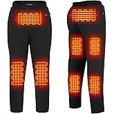 FERNIDA Heated Pants for Men Women, Thick Electric 5V USB 8 Zones Heating Trousers Winter Outdoor Warm (Battery Not Included)