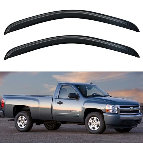 R&L Racing Smoke Window Sun/Rain Guard Deflector Compatible with 200