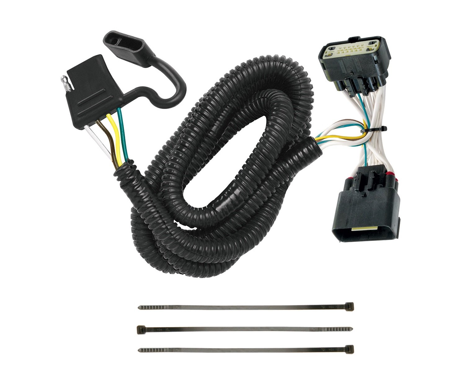 Tekonsha 118540 T-One T-Connector Custom Harness, 4-Way Flat, Compatible with 2011-2019 Ford Explorer. Image