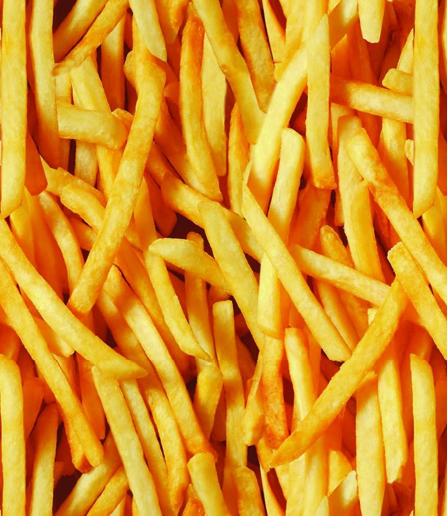 RestaurantWraps.com Waxed Sheets, Basket Liner and Food Wrap, 12" x 12", Fries Print (3 Packs of 1000 Sheets)