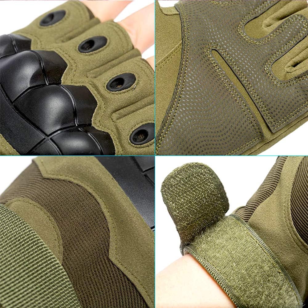 yeemeen Cycling Gloves Fingerless 1 PCS Mountain Bike Gloves Best Workout Training Gloves Half Finger Gloves Breathable Protection Outdoor Sports Gloves for Exercise Cycling Gym Training - Image 5