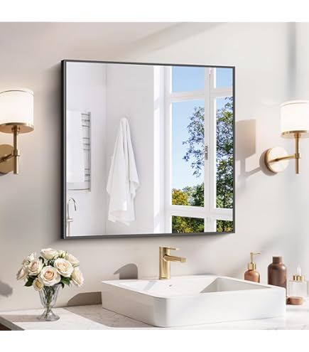 Amazon.com: Uttermost 13932 Matty Antiqued Square Mirrors (Set of