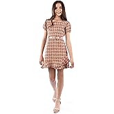 Speechless Girls Short Balloon Sleeve Boucle Dress