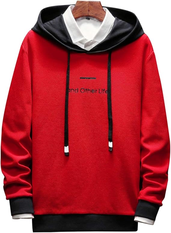 Amazon レイヤード スウェットパーカー 黒 白 秋服 メンズ 冬服 トレーナー パーカー 通販