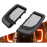 Lower Fairing LED Grille Lights Fit for Harley Touring 2014-2023 | Black &amp; Smoked, Semi-Surround LEDs, Running and Turn Signals, Fits Street Glide, Road Glide, Electra Glide and Ultra Limited