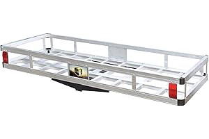 Tow Tuff TTF-2260A 60 Inch 500 Pound Capacity Lightweight Corrosion Resistant Aluminum Camping Gear and Luggage Cargo Carrier