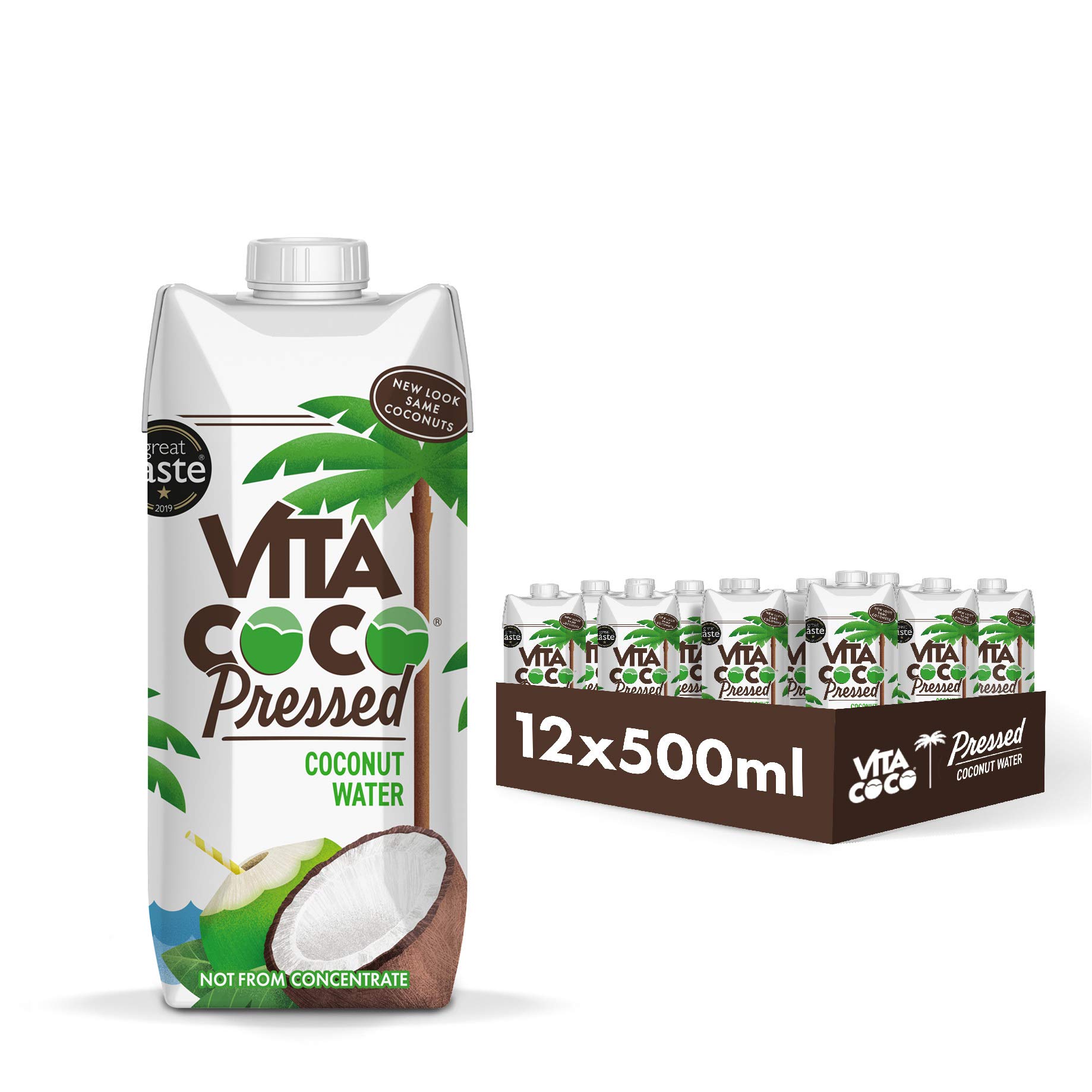 Buy Vita Coco Pressed Coconut Water 500ml x 12, Naturally Hydrating