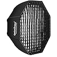 Godox SB-UE 32"/80cm Umbrella Octagon Softbox Reflector with Honeycomb Grid for Speedlight Flash (Bowens Mount)