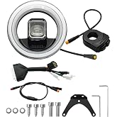E-Bike Headlight Kit Fits for Tuttio Soleil01 LED Headlight Waterproof Front Lamp Light with Controller Wire Switch Mount Bracket Replacement for Tutto Tutti Light
